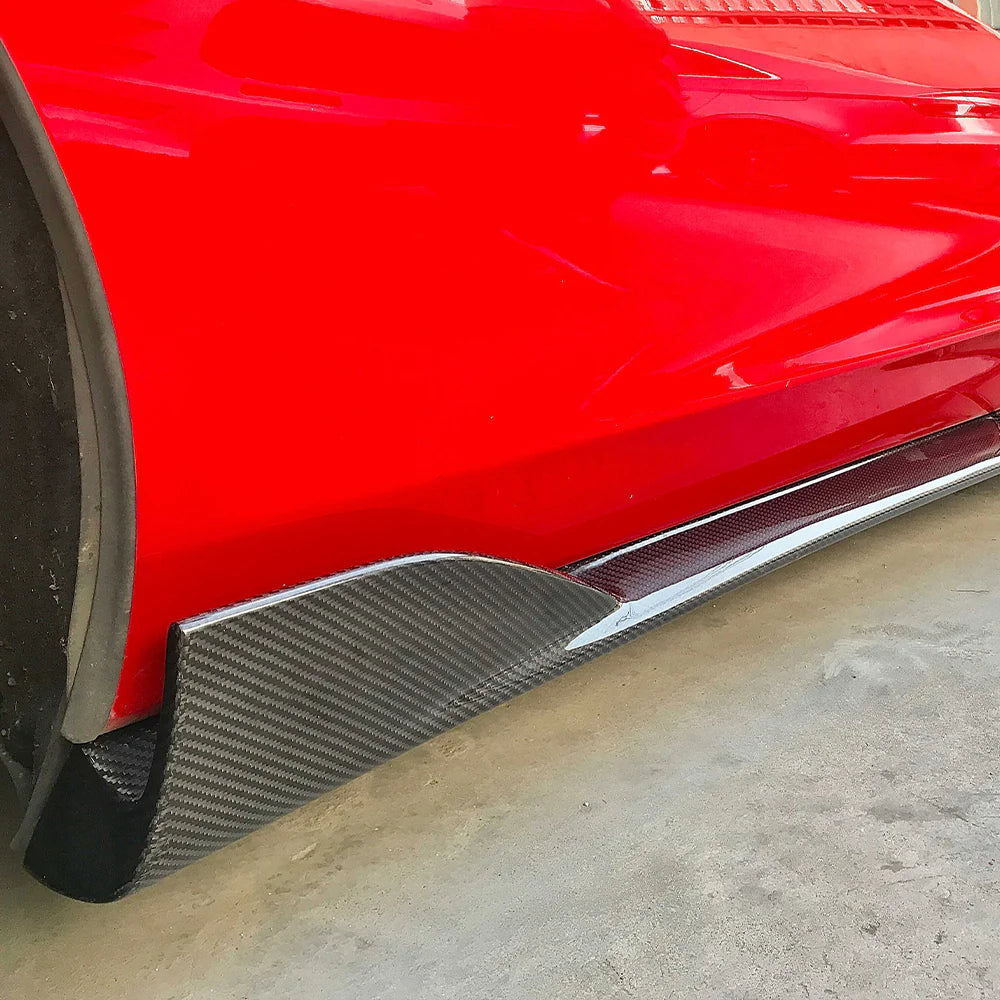 (2015–2021) McLaren 570S / 540C (600LT Style) Dry Carbon Fiber Side Skirts