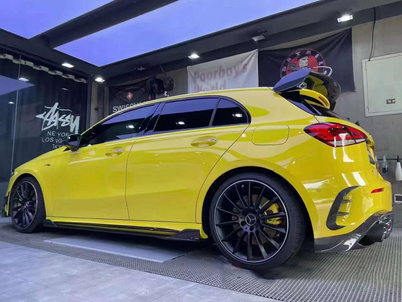 Mercedes Benz AMG A35/A35L Dry Carbon Fiber Rear Canards