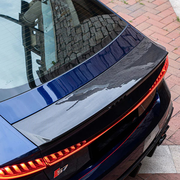 2019+ Audi A7 / A7L / S7 C8 Dry Carbon Fiber Trunk Deck Spoiler