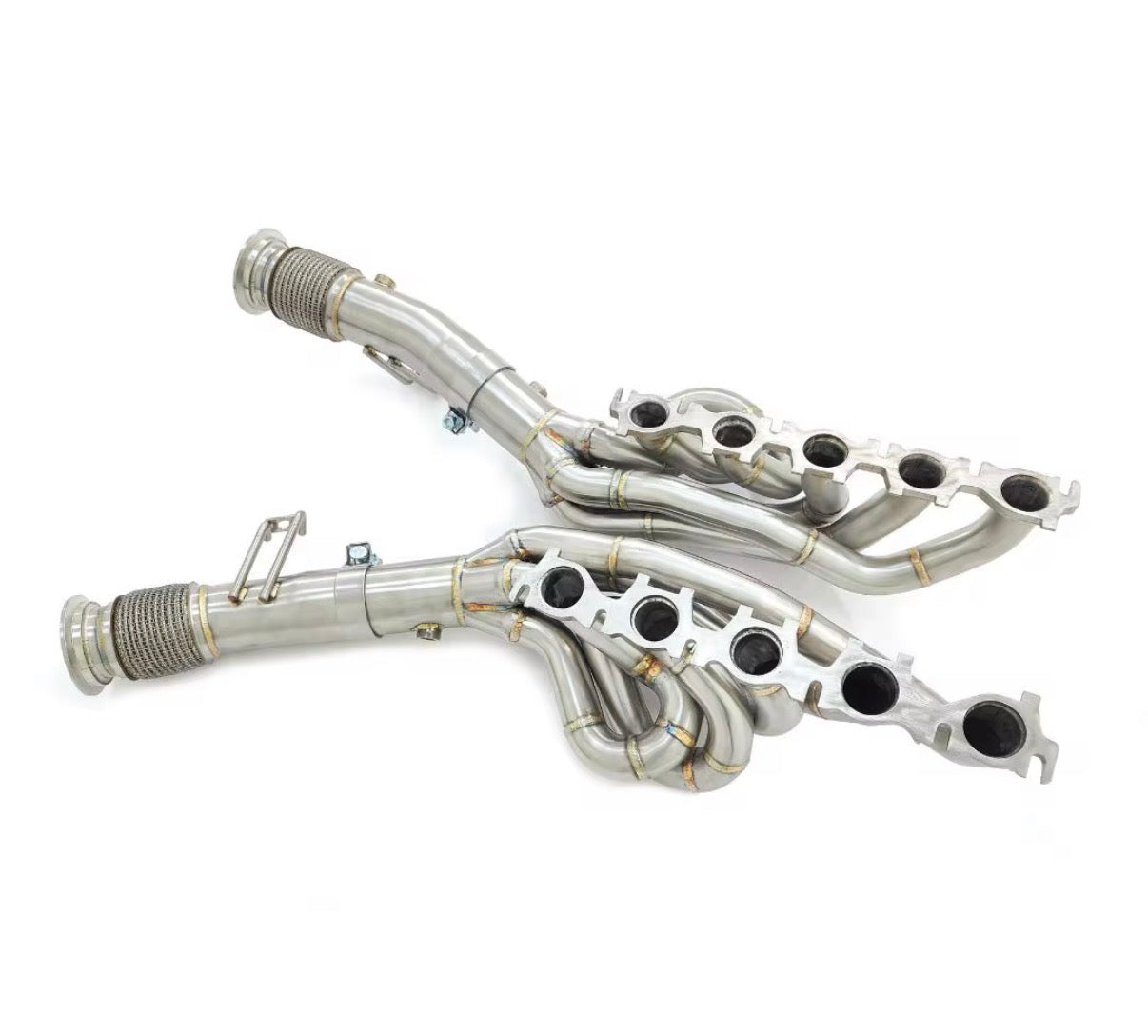 2008-2024 Audi R8 V10 5.2L Long Tube Cat-less Race Headers