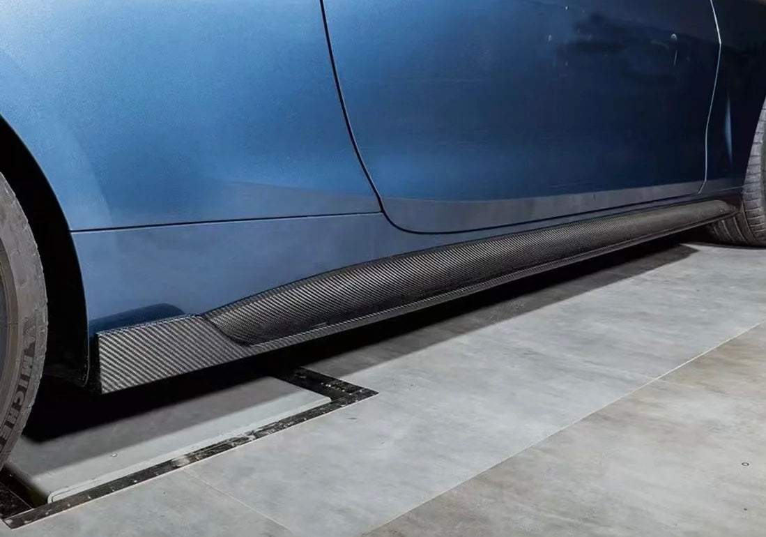 2021+ BMW G22/G23 Dry Carbon Fiber K1 Style Side Skirts
