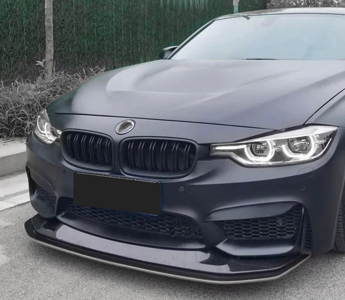 BMW F80/F82/F83 Carbon Fiber GTS Style Front Lip (2 PC Upper & Lower)