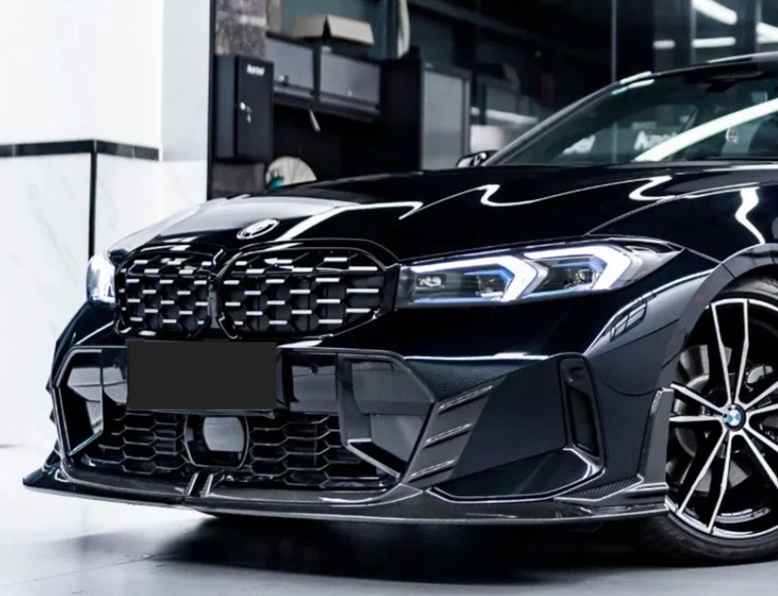 2023–On BMW G20 / G21 LCI Dry Carbon Fiber V1 Style Front Lip