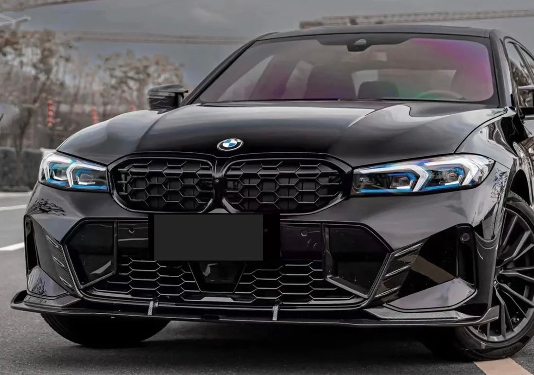 2023-On BMW G20 / G21 LCI Dry Carbon Fiber V2 Style Front Lip