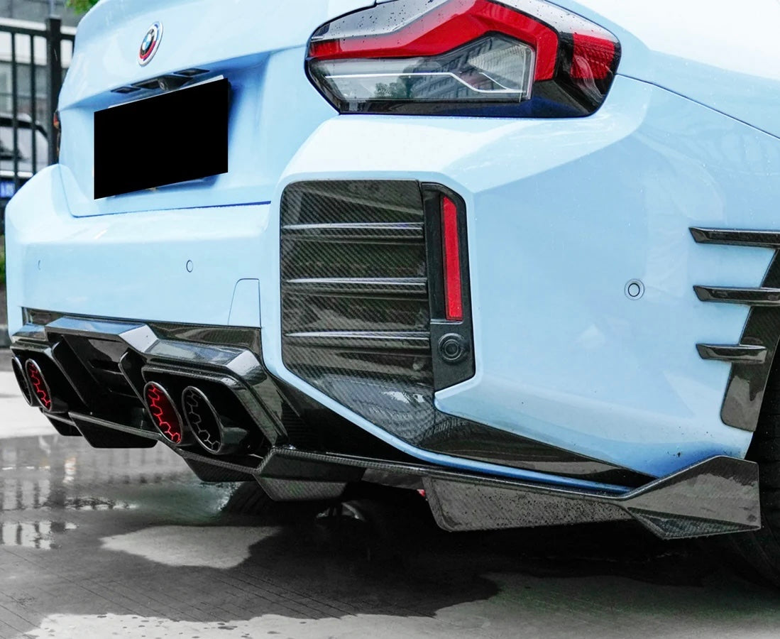 2023+ BMW M2 G87 Dry Carbon Fiber V-Style Rear Diffuser