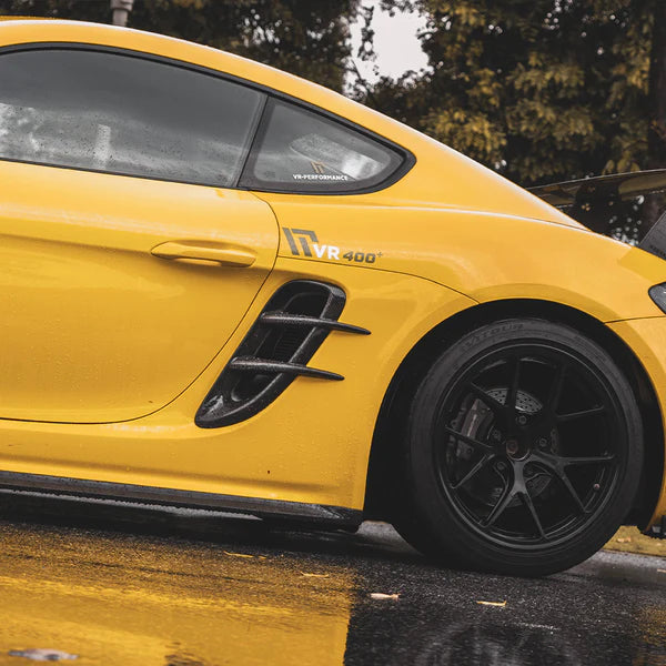 2016–2024 Porsche 718 Cayman / Boxster Dry Carbon Fiber Rear Fender Air Inlet