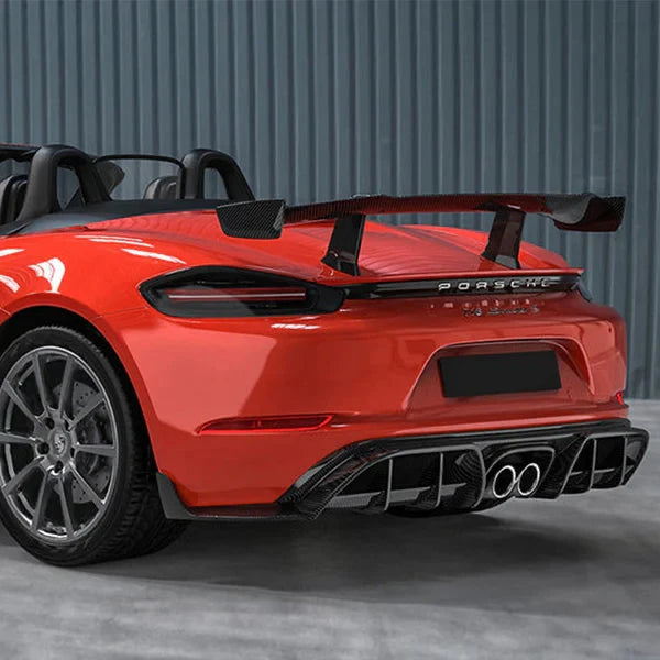 2016–2024 Porsche 718 Cayman / Boxster / 982 Dry Carbon Fiber Rear Diffuser