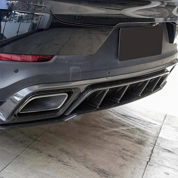 2018–2024 Porsche Cayenne Coupe Turbo Dry Carbon Fiber Rear Diffuser