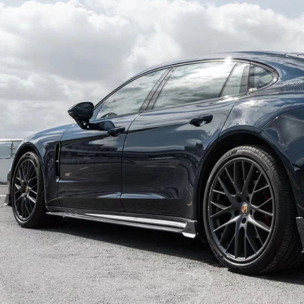 2017–2023 Porsche Panamera GTS / Turbo S / 971 Dry Carbon Fiber Side Skirts
