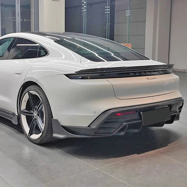 2020+ Porsche Taycan Cross Turismo Dry Carbon Fiber Rear Diffuser