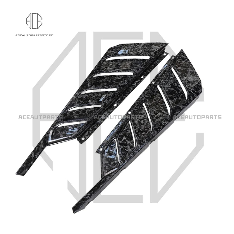 2015+ Lamborghini Huracan LP580 LP610 EVO Dry Carbon Fiber Engine Air Vents