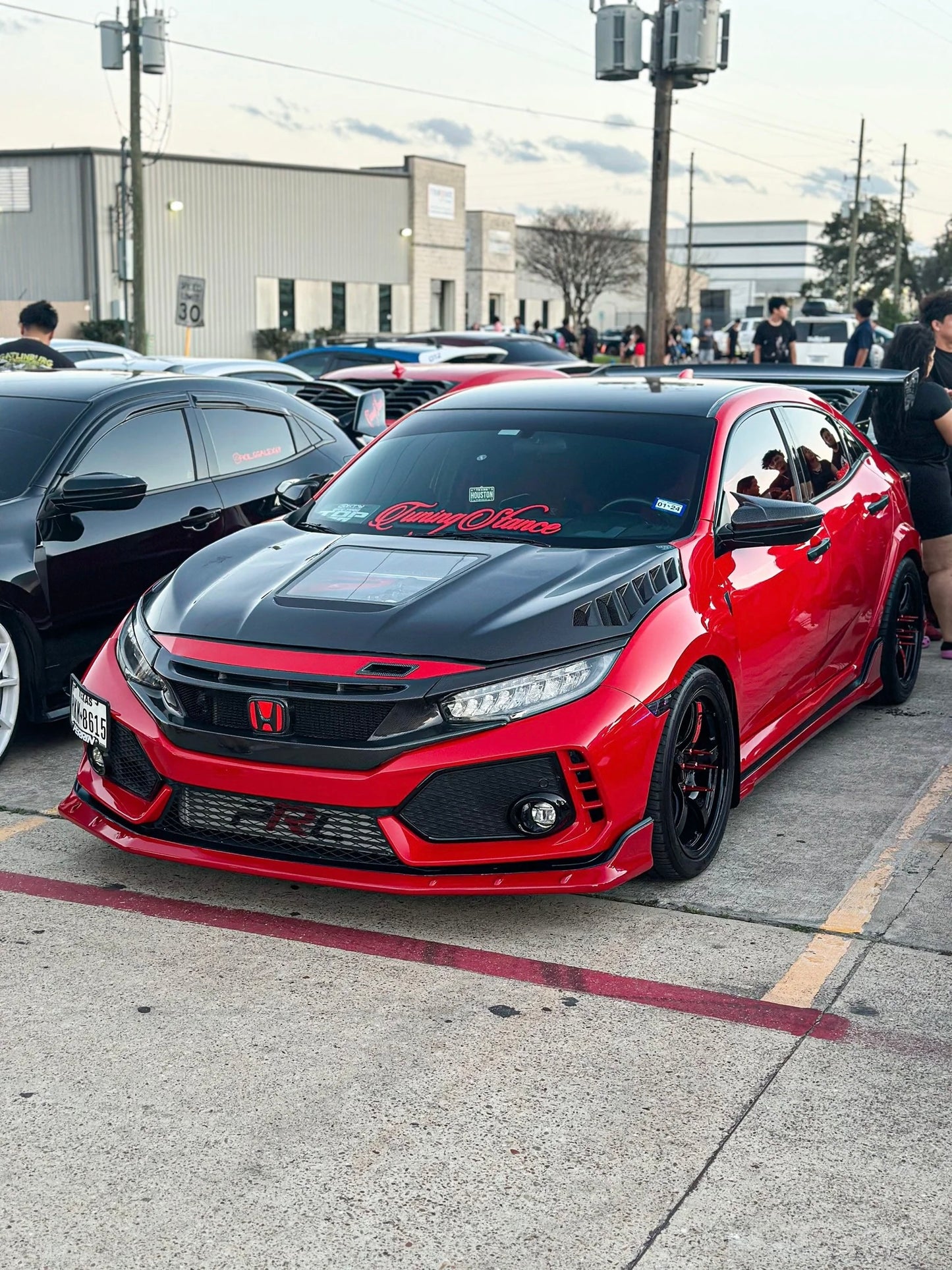 2016–2021 Honda Civic 10th Gen V1 Carbon Fiber Grille