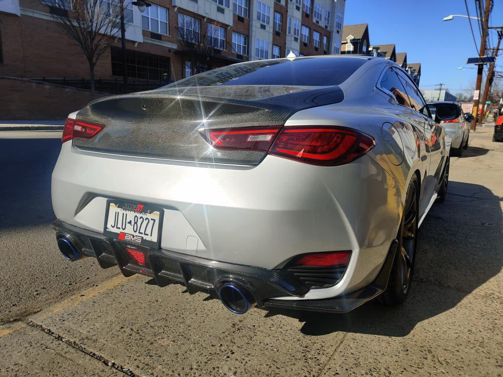 2017+ Infiniti Q60 Carbon Fiber Rear Diffuser