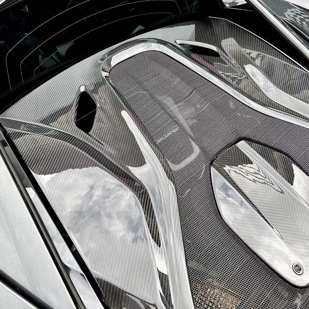 (2015–2021) McLaren 570S / 540C (600LT Style) Dry Carbon Fiber Engine Cover