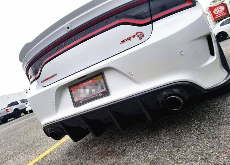 2015+ Dodge Charger SRT Style Carbon Fiber Rear Diffuser