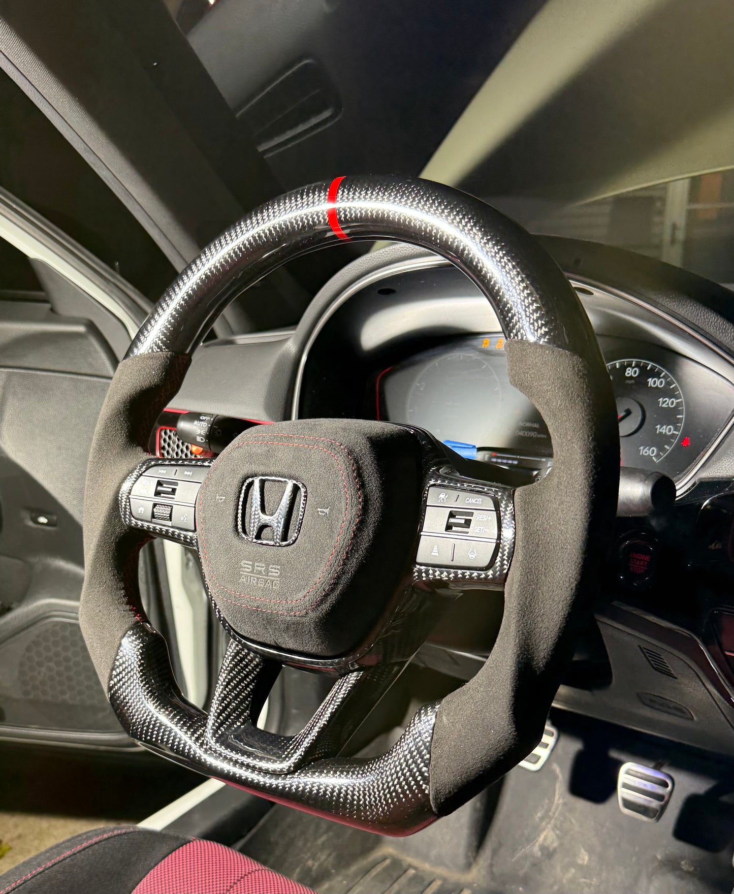 2022+ Honda Civic Carbon Fiber Steering Wheel (11th Gen)