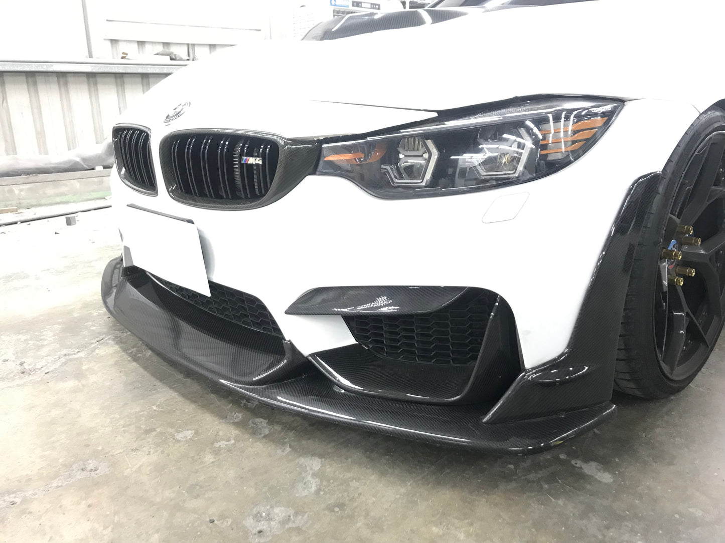 2015-2020 BMW F80 F82 L Style Carbon Fiber Front Lip