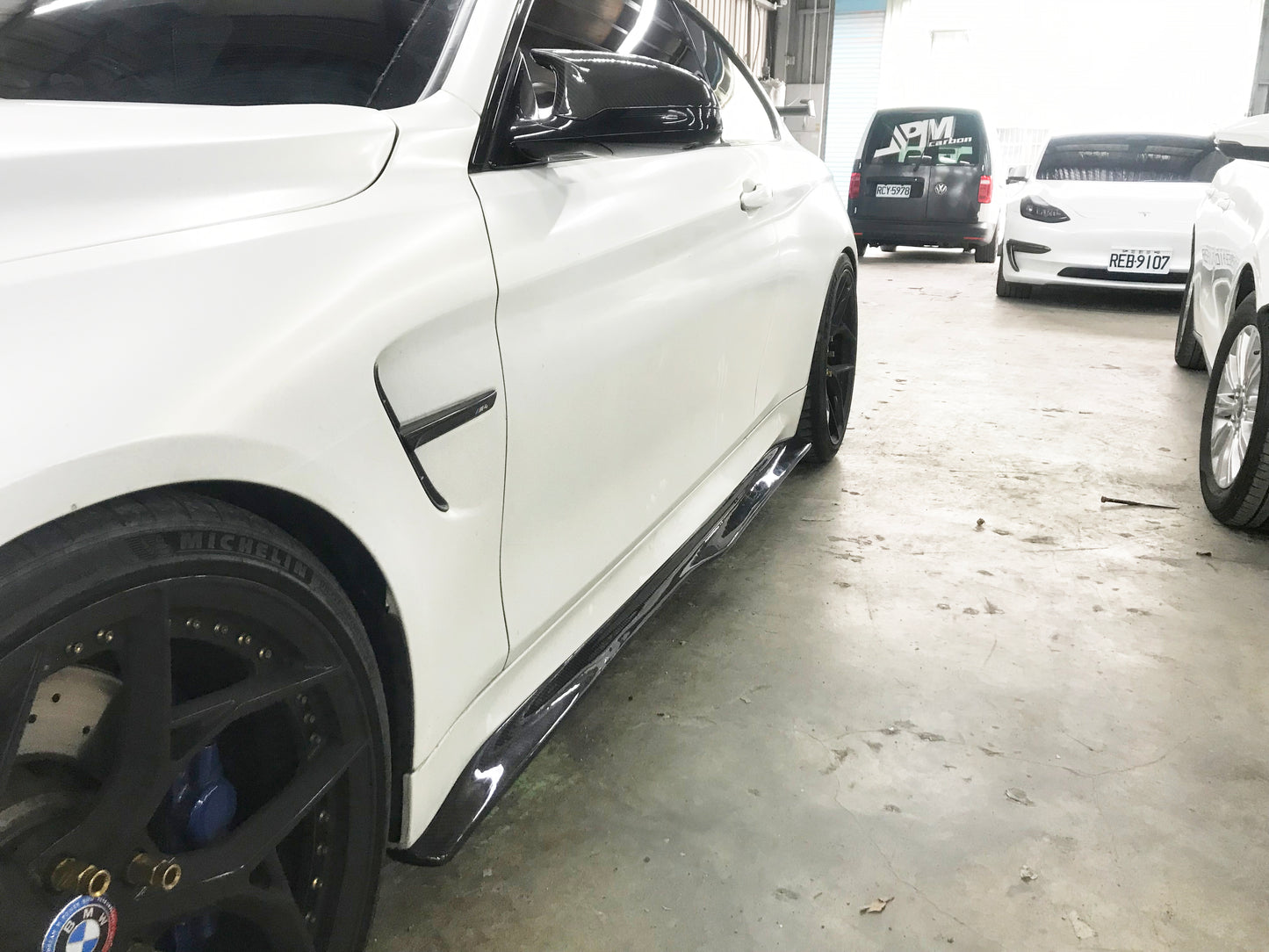 2015-2020 F82 M4 PSM STYLE CARBON FIBER SIDE SKIRTS