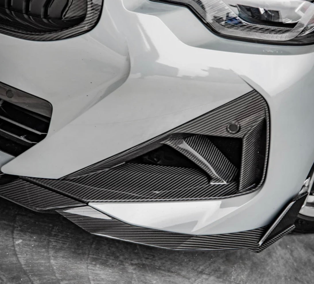 2022+ BMW G42 240i Dry Carbon Fiber Front Bumper ducts
