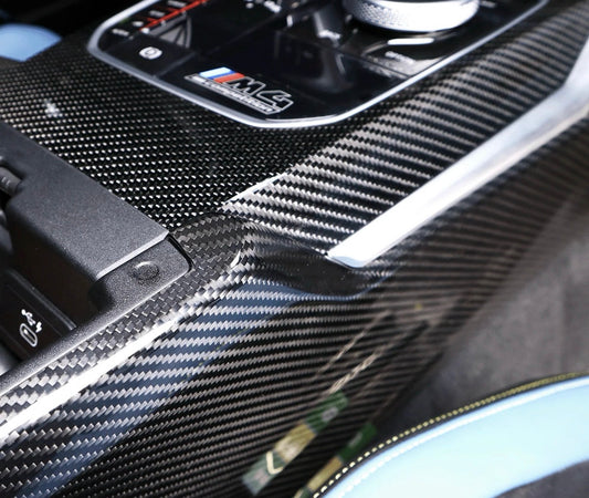 BMW G20 3 Series LCI / G22 4 Series LCI / G80/G81/G82/G83 Carbon Fiber Center Console Cover