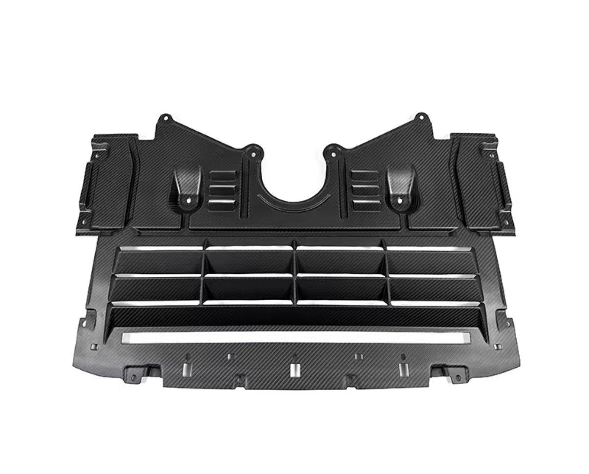 2021+ BMW G80/G81/G82/G83/G87 Dry Carbon Fiber Vented Skid Plate