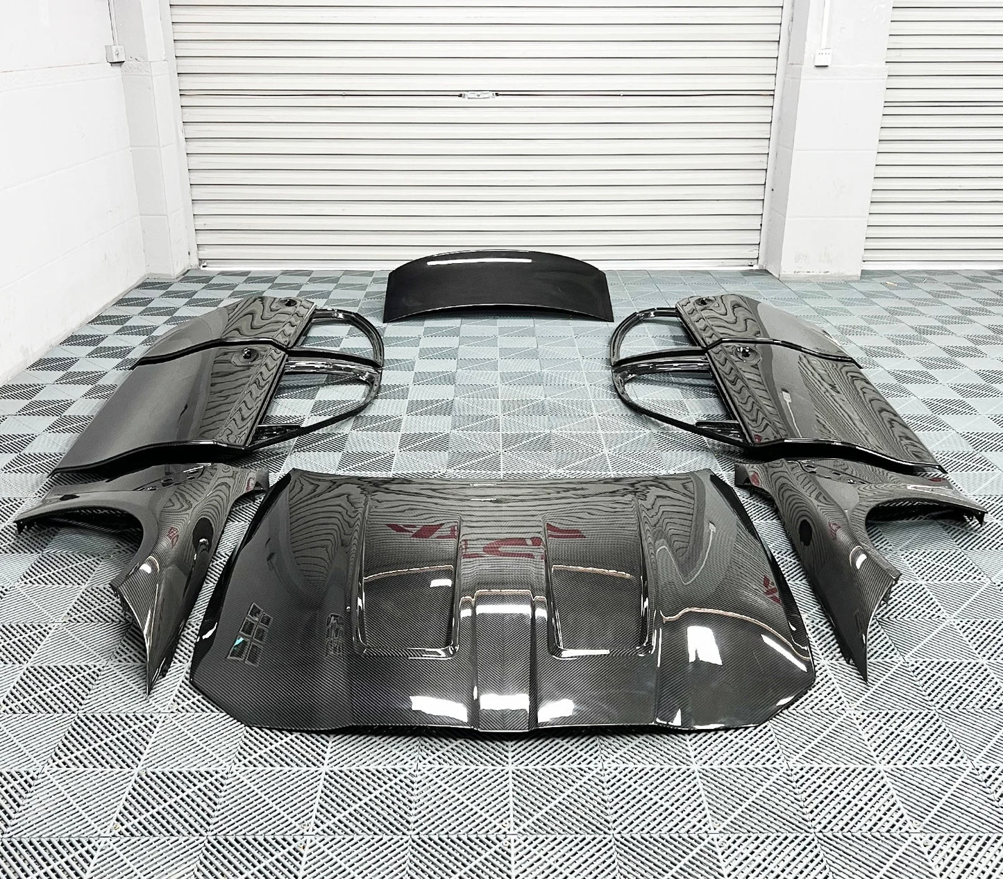 2021+ BMW G80 M3 – Dry Carbon Fiber Doors (4-Piece Set)