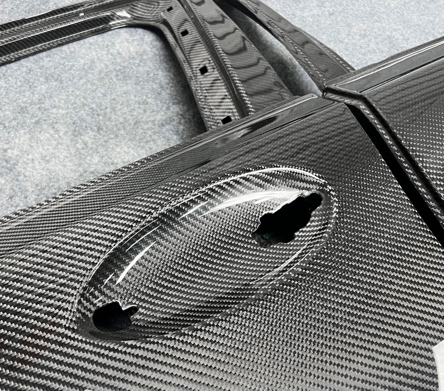 2021+ BMW G80 M3 – Dry Carbon Fiber Doors (4-Piece Set)