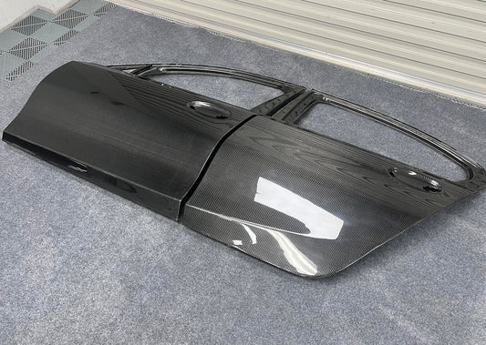 2021+ BMW G80 M3 – Dry Carbon Fiber Doors (4-Piece Set)