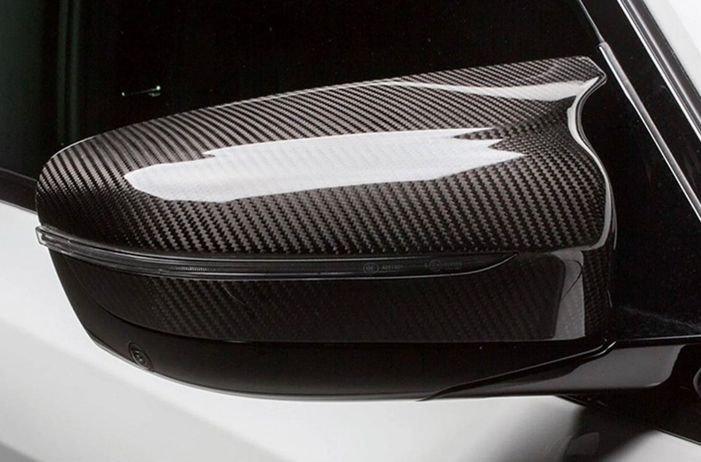 2018–2023 BMW F90 M5 / F91–F93 M8 Dry Carbon Fiber Mirror Caps