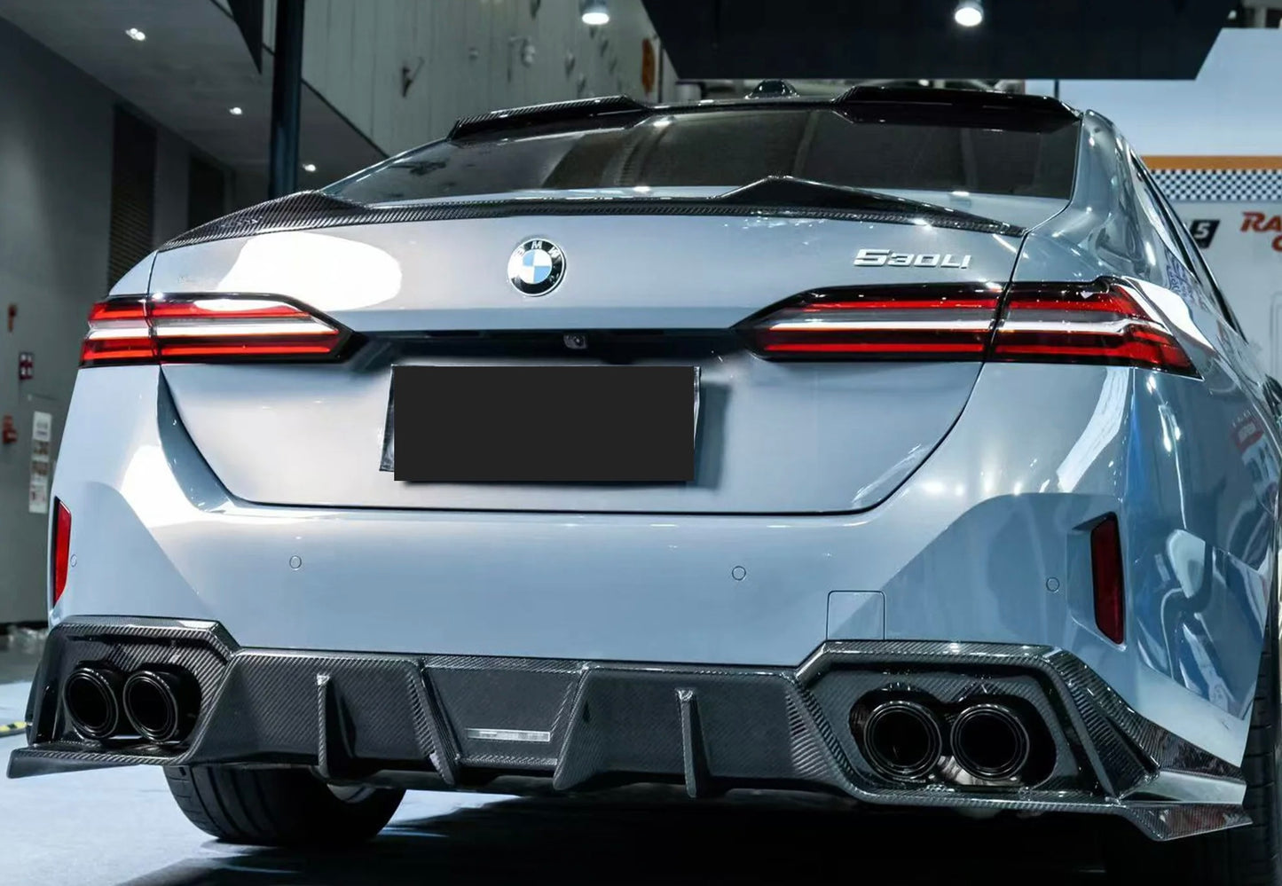 2024+ BMW 5 Series G68 Dry Carbon Fiber Rear Diffuser