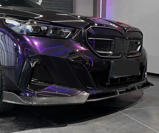 2024+ BMW 5 Series G68 Dry Carbon Fiber MotorSport Style Front Lip