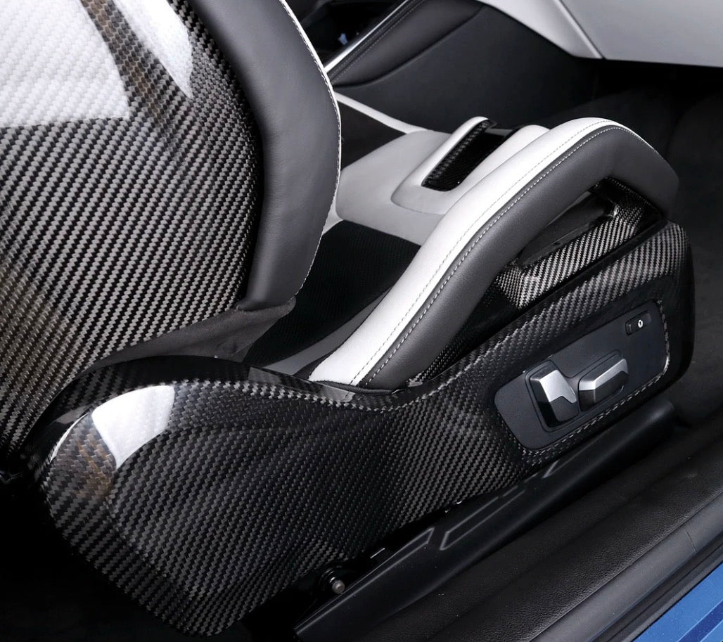 2019–2024 BMW X3M F97 / X4M F98 Dry Carbon Fiber Side Seat Covers