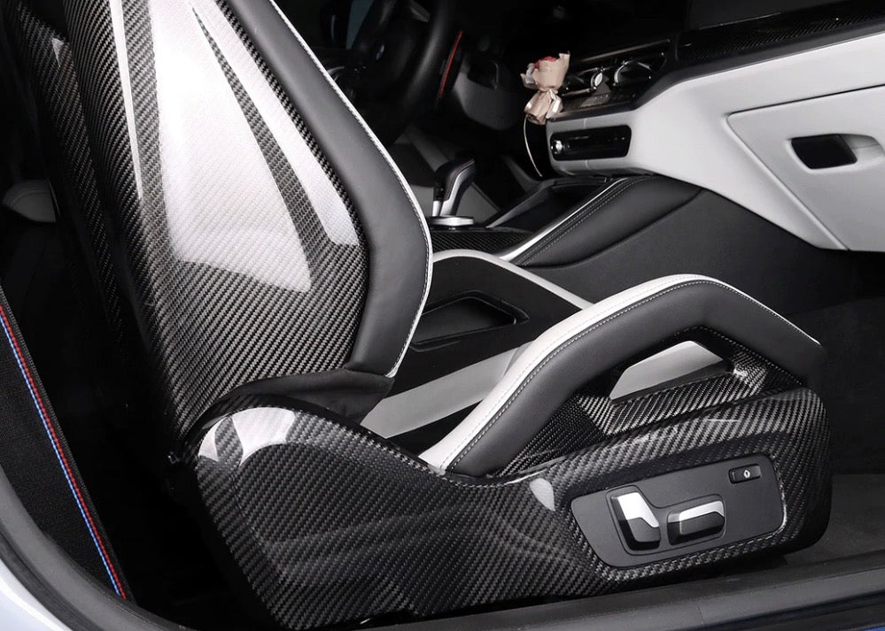 2019–2024 BMW X3M F97 / X4M F98 Dry Carbon Fiber Side Seat Covers