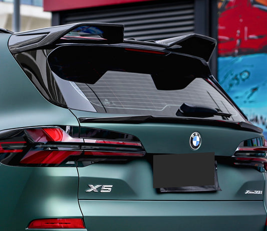 2024+ BMW X5 G05 LCI Dry Carbon Fiber Trunk & Roof Spoiler Set