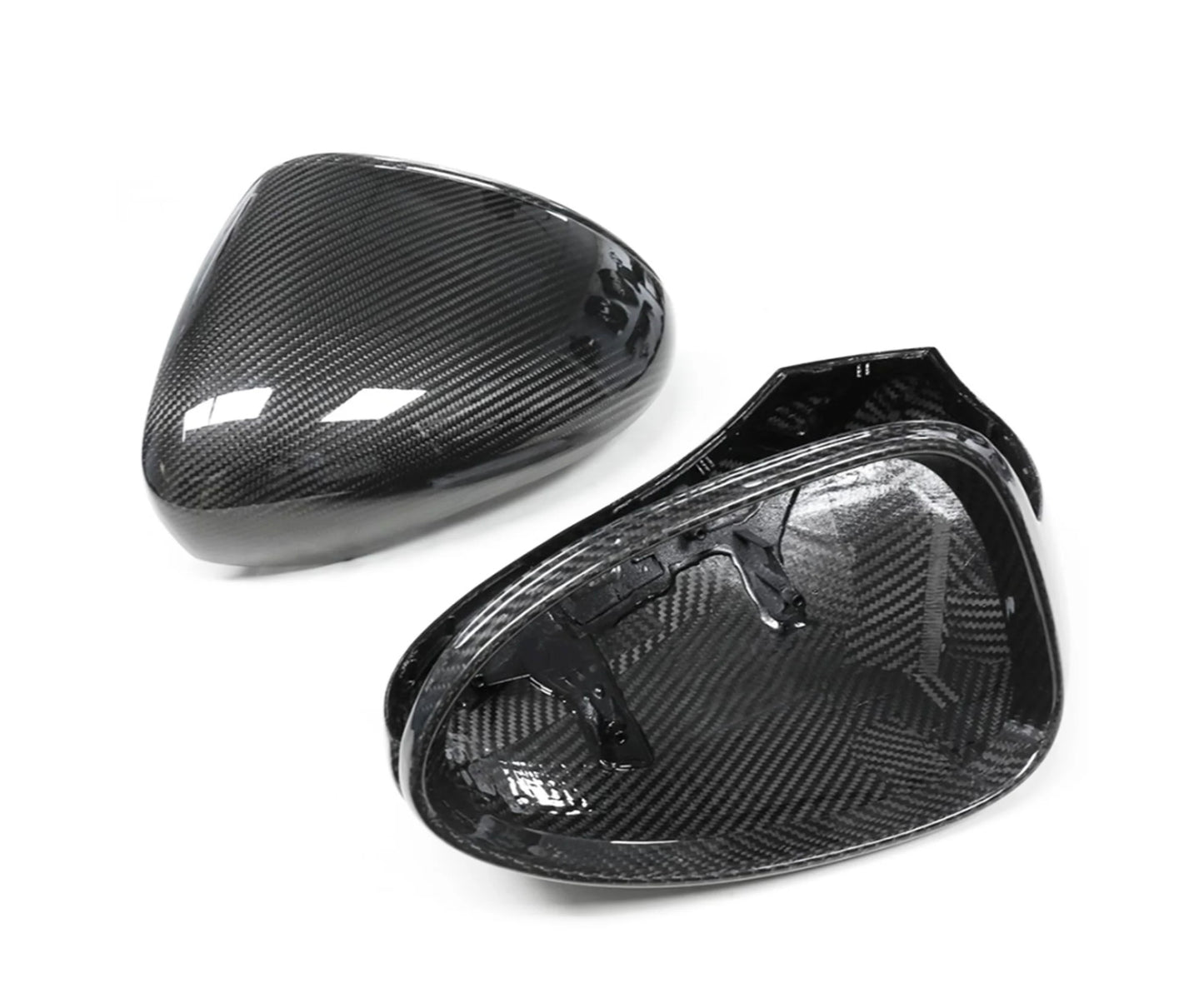 2017–2023 Porsche Panamera 971 Dry Carbon Fiber Mirror Cap Set