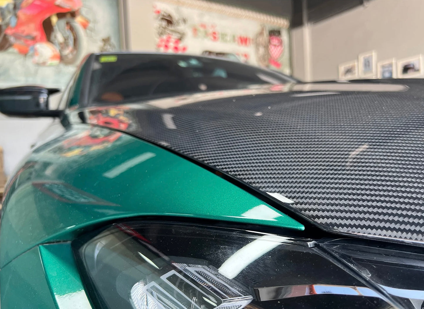 2021+ BMW G80 / G81 / G82 / G83 M Logo ClearView Dry Carbon Fiber Hood