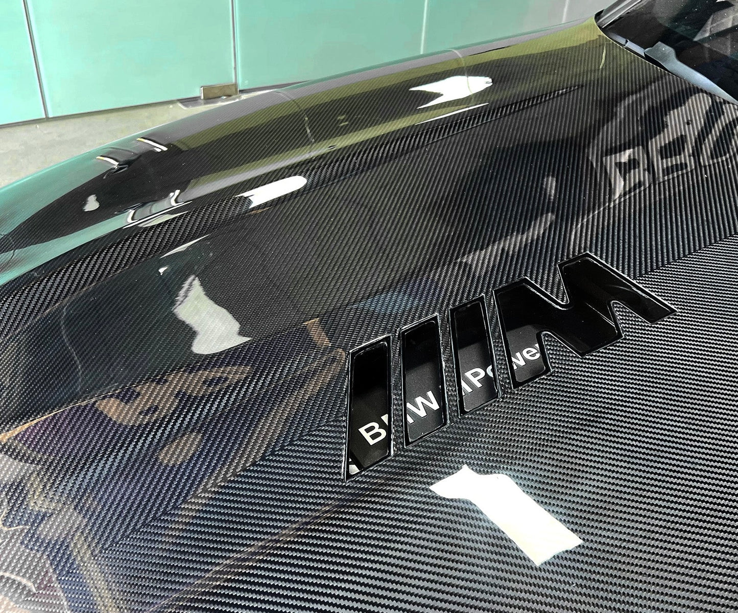 2021+ BMW G80 / G81 / G82 / G83 M Logo ClearView Dry Carbon Fiber Hood