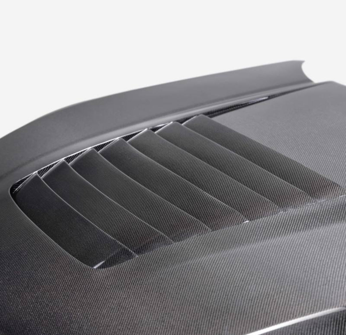 2024+ Ford Mustang Vented Carbon Fiber Hood