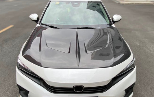 2022–2025 Honda Civic (FE1/FE2/FE4) Carbon Fiber V1 Hood