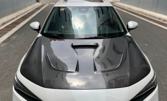 2022–2025 Honda Civic (FE1/FE2/FE4) Carbon Fiber Mugen V2 Style Hood