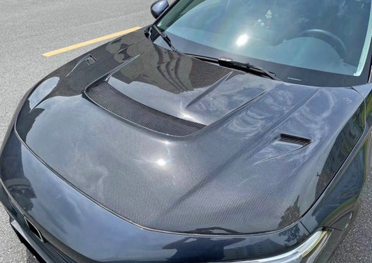 2022–2025 Honda Civic (FE1/FE2/FE4) Carbon Fiber VRS Arising Style Hood