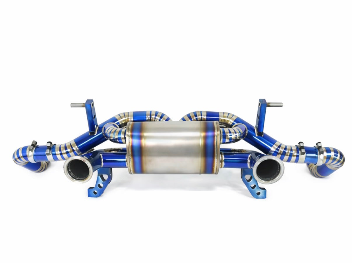 Audi R8 V8 4.2L / V10 5.2L Titanium Valvetronic Single-Exit Axle-Back Exhaust