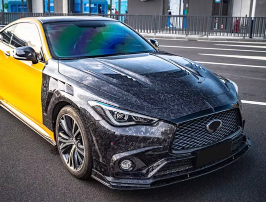 2017+ Infiniti Q60 VRS Style Forged Carbon Fiber Hood