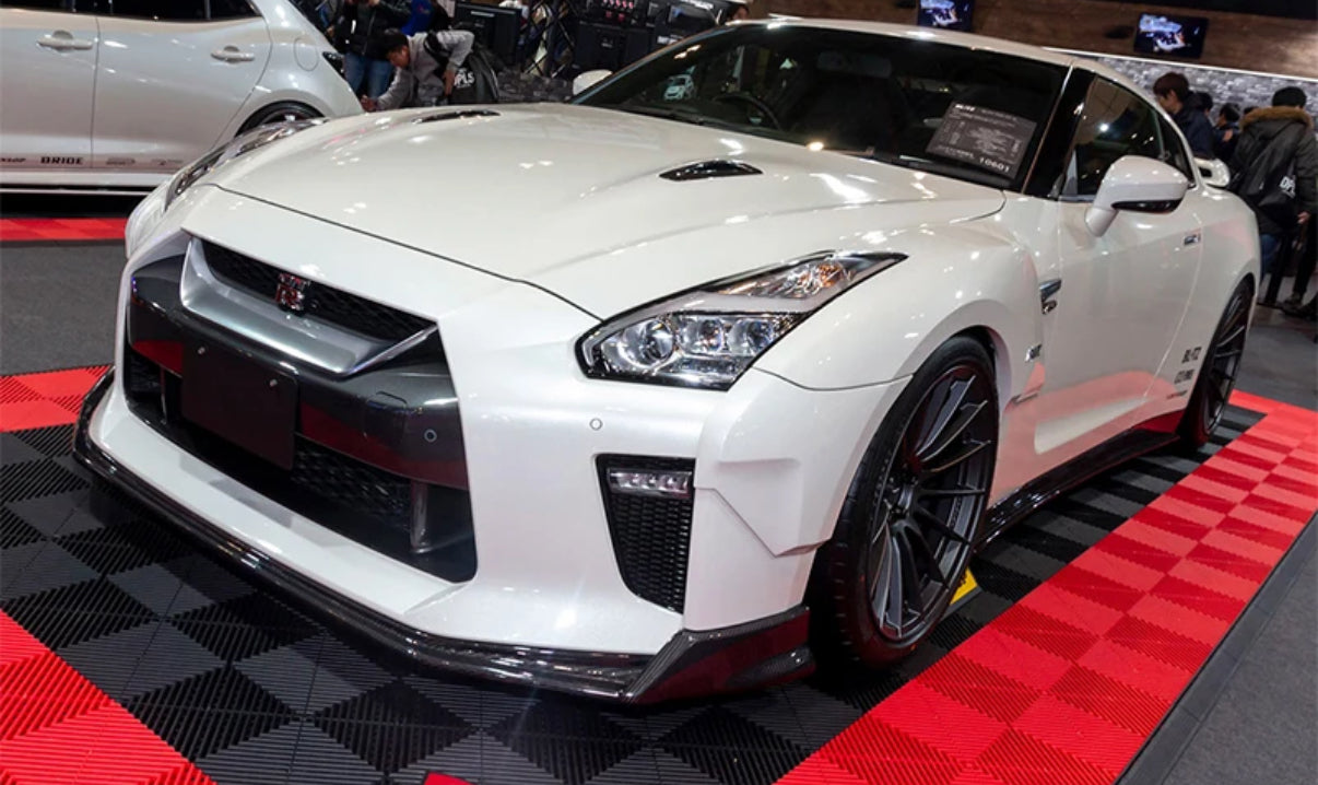 2017+ Nissan GTR Blitz Style Carbon Fiber Front Lip