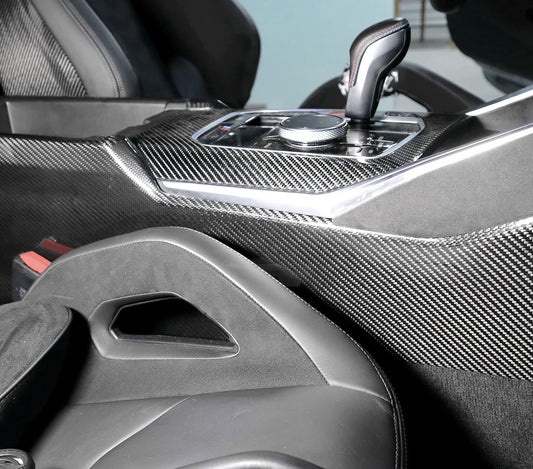 2021+ BMW G80/G81/G82/G83/G87 – Carbon Fiber Center Console Cover