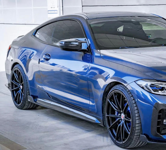 2021+ BMW G22/G23 Dry Carbon Fiber K1 Style Side Skirts