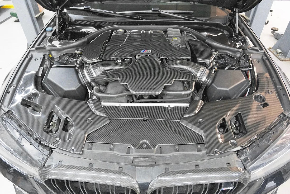 2018–2023 BMW F90 M5 / G30 / G38 – Carbon Fiber Engine Bay Parts (Full Kit)