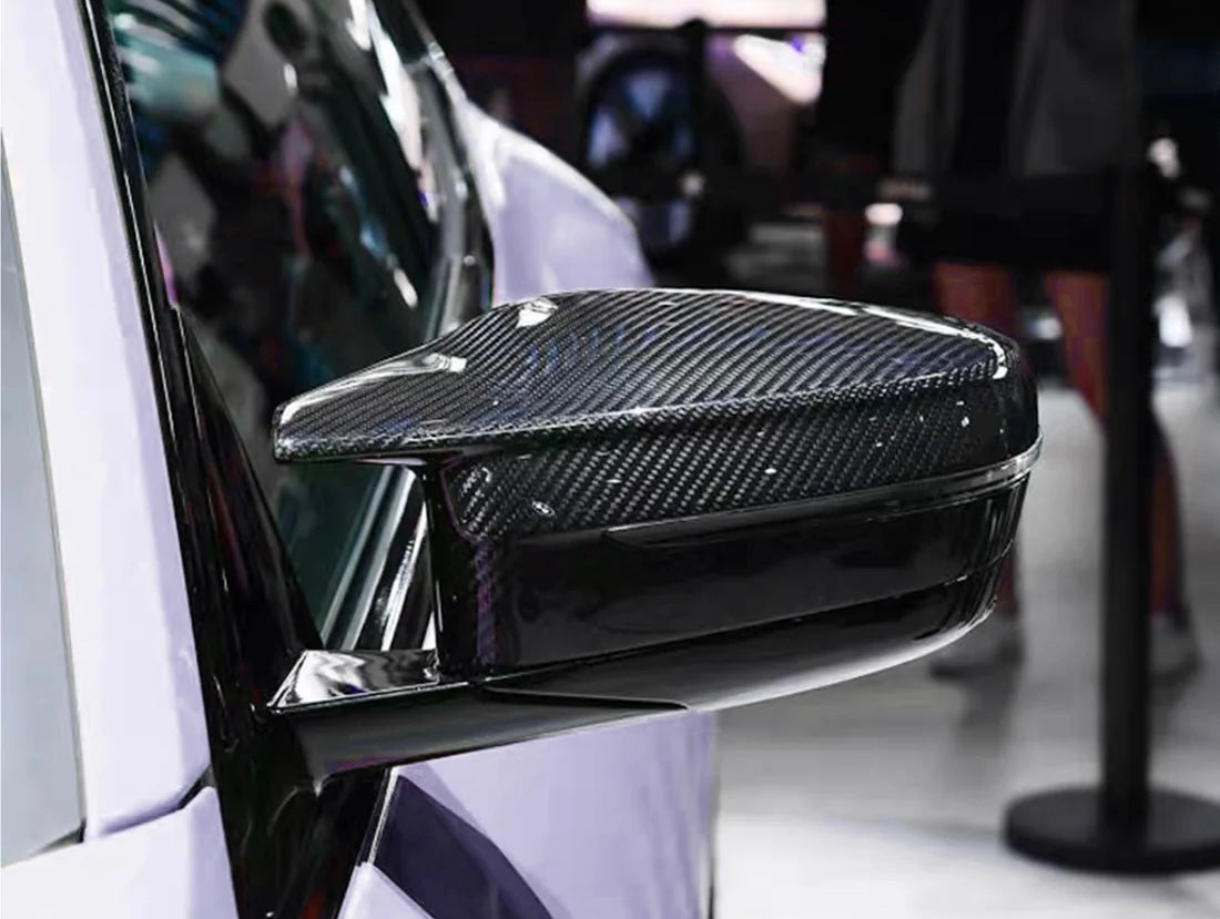 2019–2025 BMW G20 / G22 Dry Carbon Fiber Mirror Caps