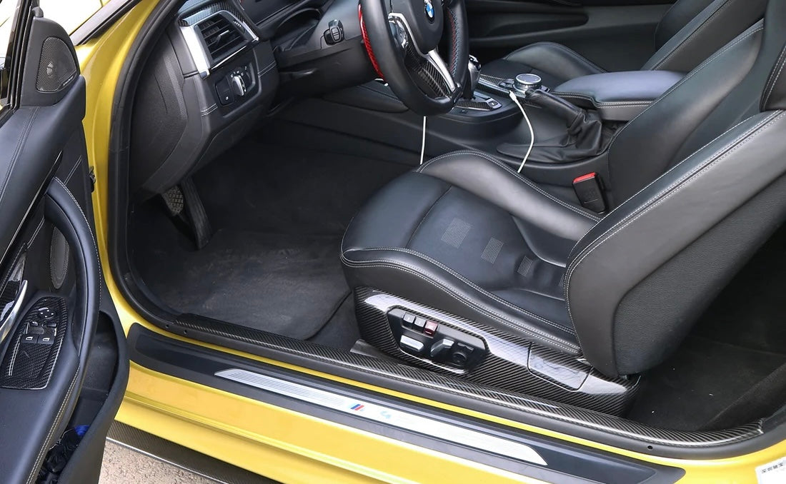 2014–2020 BMW F32/F33/F82/F83 Dry Carbon Fiber Door Sills