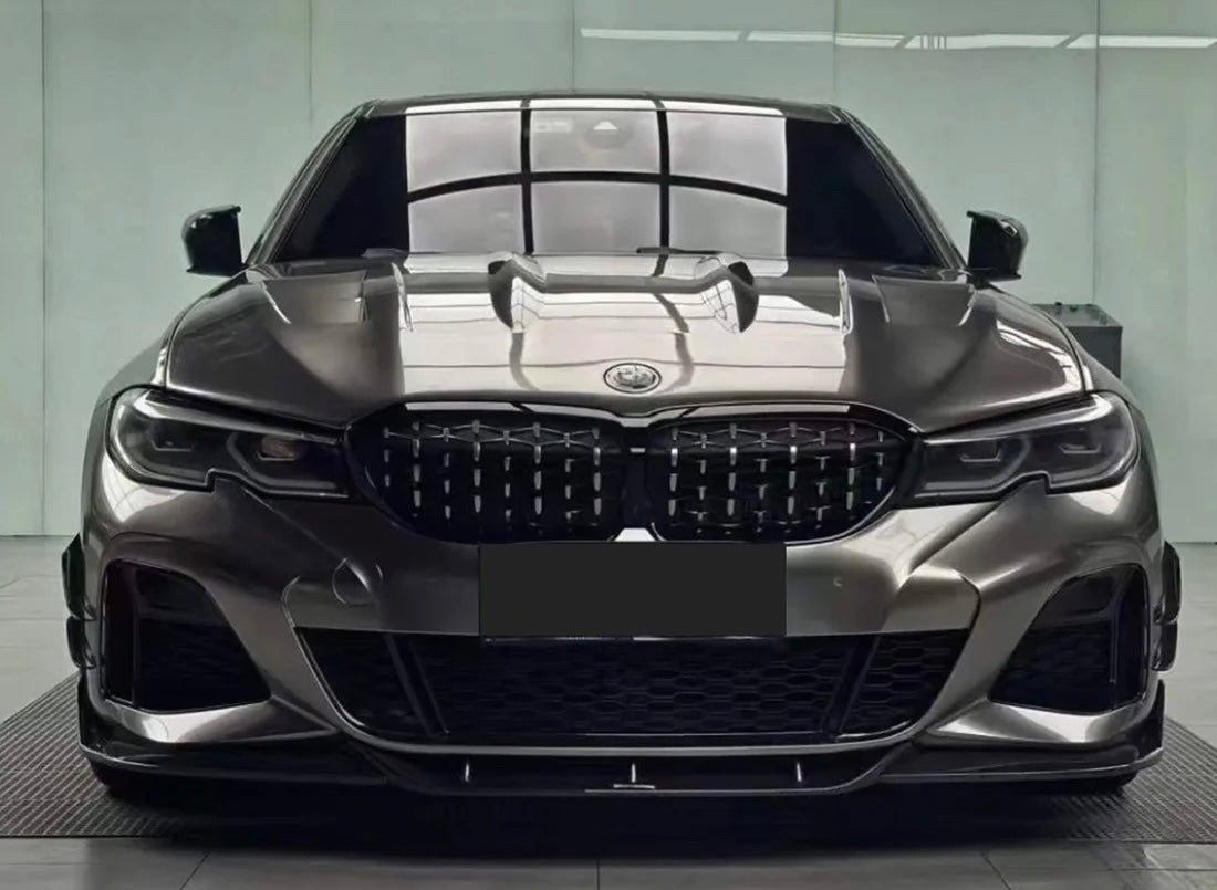 2019–2022 BMW G20 Pre-LCI 3 Series 330i / M340i Dry Carbon Fiber V1 Style Front Lip